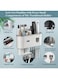 Generic Wall Mounted Toothpaste Dispenser And Toothbrush Holder With Two Magnetic Cups