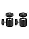 Generic 2-Piece Tripod Ball Head Set Black