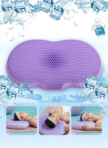Generic Comfortable Sleeping Pillow Wave shaped Cervical Pectin Pillow With High Elasticity Cooling Gel