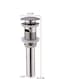Generic Push Type CP Washbasin Drain Stopper 1 1/4 Inch Auto Pop-Up Waste