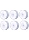Generic 6 Pieces Motion Sensor Night Light Indoor Rechargeable Small LED Closet Light Warm And White Wireless Activated Sensored Smart Cabinet Lights Battery Operated For Hallway Stairs Bedroom