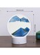 Generic 3D Natural Landscape Glass Sand Frame Table Lamp For Home Desktop Art With Remote Control