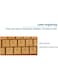 Generic Bamboo Keyboard Wireless Device With USB Receiver