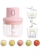 Generic 100ml/250ml Two Kinds Of Different Capacity Wireless Electric Mini Food Chopper And Processor With 3 Blades Onion/Vegetable/Garlic Kitchen Multi-Function Blender
