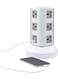 Generic 3 Layers Universal Vertical Multi Plug Tower Extension With USB Port