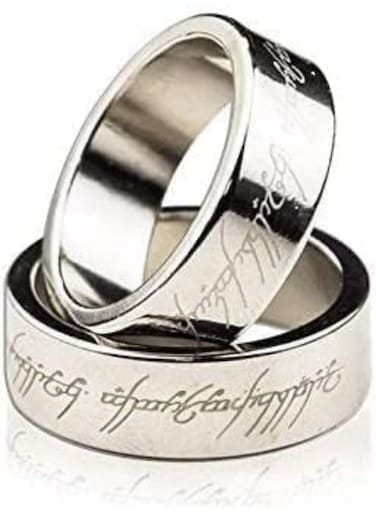 Generic Magnetic Engraved PK Ring Magic Tricks For Magician Lettering Magnetic PK Ring Stage Magic Accessories Gimmick Props (18mm)