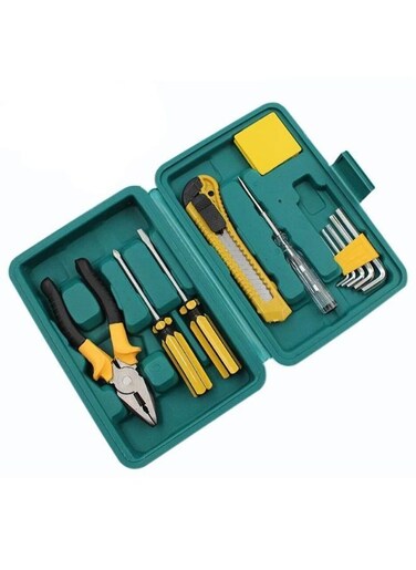 Generic 11 Pieces Home Repair Tool Set General Household Hand Tool Kit