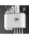 Generic Wall Mounted Toothbrush Holder And Toothpaste Dispenser With 1 Cup