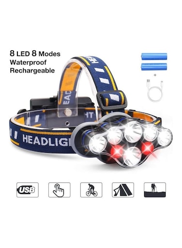 Generic USB Rechargeable Waterproof Head Lamp