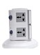 Generic 8-Way Multi Socket Extension Cord White/Grey
