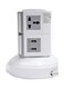 Generic 8-Way Multi Socket Extension Cord White/Grey