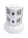 Generic 8-Way Multi Socket Extension Cord White/Grey