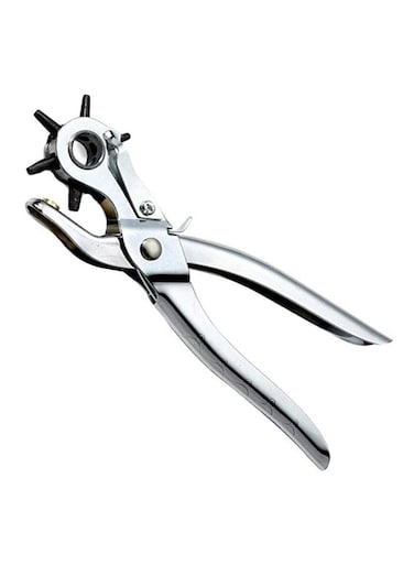 Generic Belt Hole Punch Plier Silver/Black