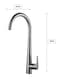 Generic Kitchen Faucet Kitchen mixer 304 Stainless Steel Kitchen Head, Swiveling Hot And Cold Telescopic Channel Pull-out Tap