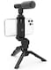 Generic Smartphone &amp; Camera Vlogging Studio Kits Video Shooting Photography Suit With Microphone LED Fill Light Mini Tripod