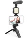 Generic Smartphone &amp; Camera Vlogging Studio Kits Video Shooting Photography Suit With Microphone LED Fill Light Mini Tripod