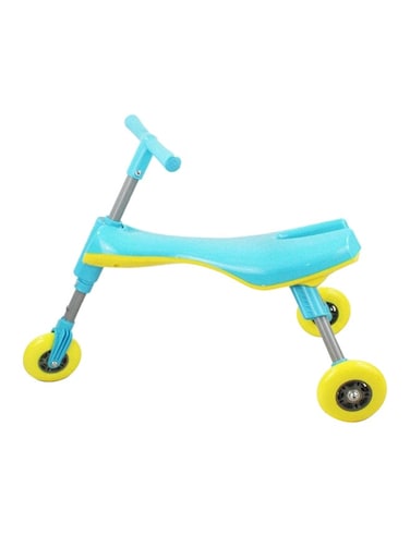 Generic Scooter With Folding Feature Portable Ride On Toy In Blue ​For Your Little On
