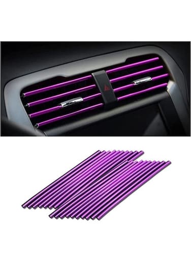 Generic 20 Pieces Car Air Conditioner Decoration Strip For Vent Outlet