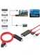 Generic 3-In-1 Full HD Mirroring Cable HDMI Cable MHL To HDMI Cable Plug And Play HDTV Adaptor Cable For iPhone iPad Samsung Smartphones - Red, 1m