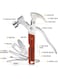 Generic 12-In-1 Claw Hammer With Plier, Wire Scissor, Knife, Screwdriver, Bottle Opener And More For Home Repairing Cycling Camping Climbing Fishing