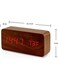 Generic Multifunction Wooden LED Alarm Clock With Date Time Display