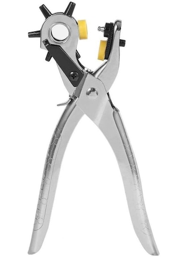 Generic Multifunctional Hole Puncher Handle Punch Eyelet Plier With 5 Different Hole Sizes For Leather Strap Watch Band Leather Card