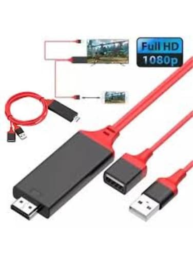 Generic 1080P HDMI Mirroring 3FT Cable Phone To TV HDTV AV Adapter For iPhone Samsung