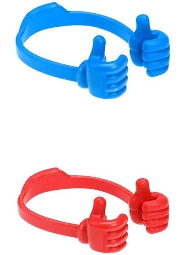 Generic 2 Pieces Phone Stand Thumb Smartphone Stand Universal Stand Thumb Stand Hand Holder For Cell Phone Tablet Lazy Stand For Tablet Smartphone Ok Stand