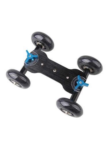 Generic Aluminium Alloy DSLR Camera Video Desktop Slider Black