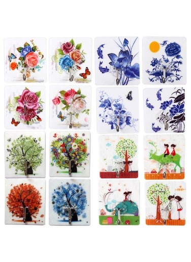 Generic 16 Pieces Wall Adhesive Hook For Hanging Things For Home Accessories