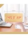 Generic Multifunction Wooden LED Alarm Clock With Date Time Display