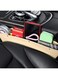 Generic 2 Pieces Car Seat Gap Organizer Car Seat Gap Filler PU Leather Car Storage Box Universal Fit In Between