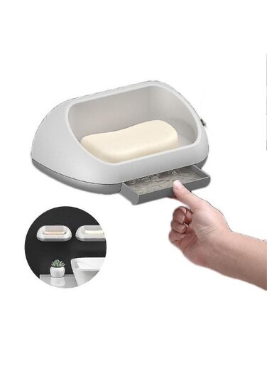 Generic Soap Dish Holder Double Layer Soap Tray Soap Saver Soap Box Soap Drainer For Shower Bathroom Kitchen Counter Top