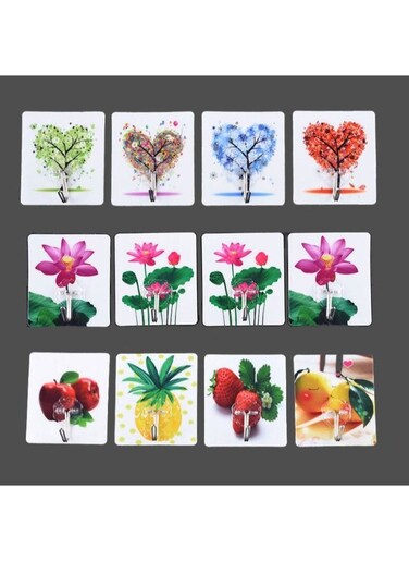 Generic 12 Pieces Wall Adhesive Hook For Hanging Things For Home Accessories