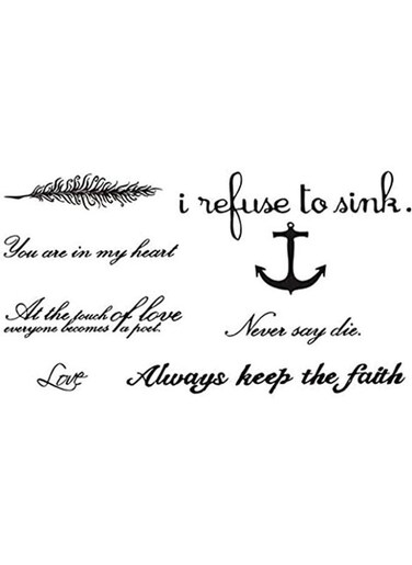 Generic Waterproof Temporary Tattoo Sticker For Men And Women