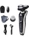 Generic Electric Razor For Men, Wet Dry IPX7 Waterproof, 4 In 1 Rotary Shavers Beard Nose Mustache Trimmer Face Cleaning Brush