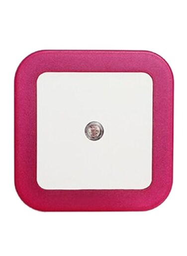 Generic Light Sensor Control LED Plug-In Night Light Pink