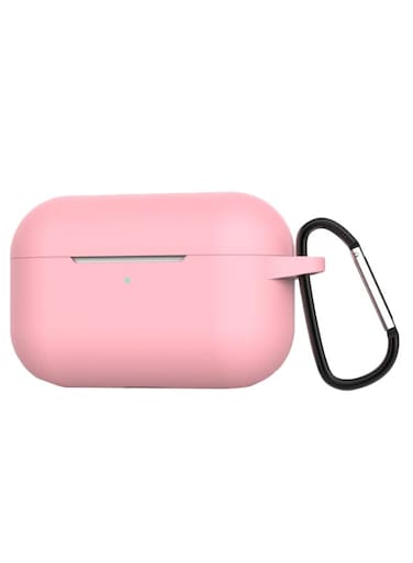 Generic Protective Charging Case Cover With Carabiner For Apple AirPods Pro Pink