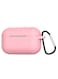 Generic Protective Charging Case Cover With Carabiner For Apple AirPods Pro Pink