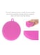 Generic Silicone Multi-Purpose Cleaning Brush Pink 13cm