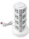 Generic 4 Layers Universal Vertical Multi Plug Tower Extension With USB Port