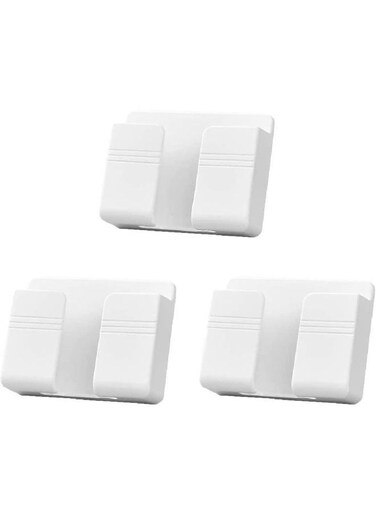 Generic 3 Pieces Wall Mount Phone Holder