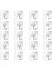 Generic 20 Pieces Adhesive Wall Hooks Transparent Strong Suction Hooks For Home Kitchen And Bathroom, Heavy Duty Nail Free Sticky Hangers With Hooks Utility Towel Bath Ceiling Hooks, Transparent