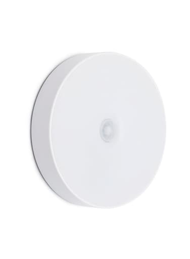 Generic Motion Sensor USB Round Night Lamp White 11.00x2.30x9.00cm