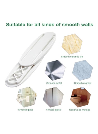Generic Wall Mounted Self-Adhesive Power Strip Holder White