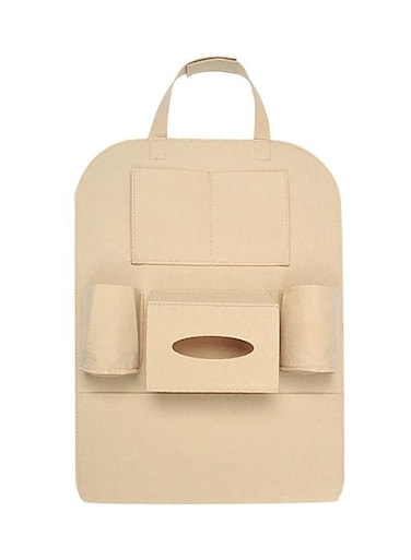 Generic Auto Car Back Seat Organizer Holder Beige