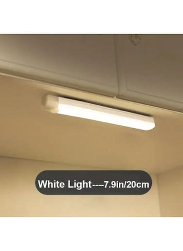 Generic 200mm Wireless Motion Sensor White LED Light Bar LED Wireless Motion Sensor Cabinet Light With Wireless Magnetic USB Rechargeable Night Lamp