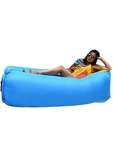 Generic Inflatable Lounger Sofa Bed Sleeping Bag For Beach Camping Lake Garden