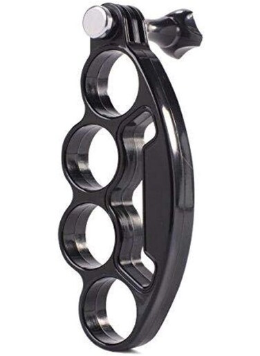 Generic Handheld Plastic Knuckles Fingers Grip Ring Monopod Tripod Mount With Thumb Screw For GoPro