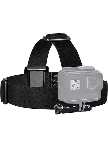 Generic Action Camera Head Strap/Helmet Strap Action Camera Mount [Elastic] Compatible For GoPro Hero 10, Hero 9, Hero 8, Hero 7, SJCAM, YI Action Cameras